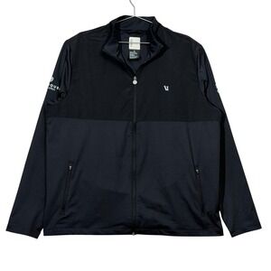 Vuori Sunday Element Track Jacket Mens XXL Black Full Zip Jacket Activewear LOGO